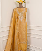 Shimmer Yellow Unstitched Suit